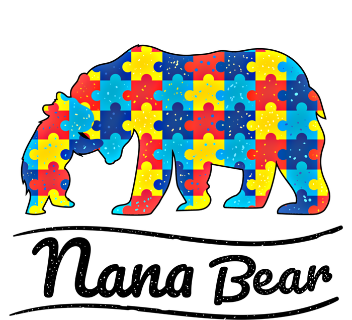 Bear Autism Puzzle Awareness Nana Bear Funny Gift Great Gift Tall Sweatshirt