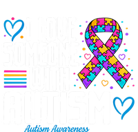 Blue Autism I Love Someone With Autism Awareness Funny Gift T-Shirt