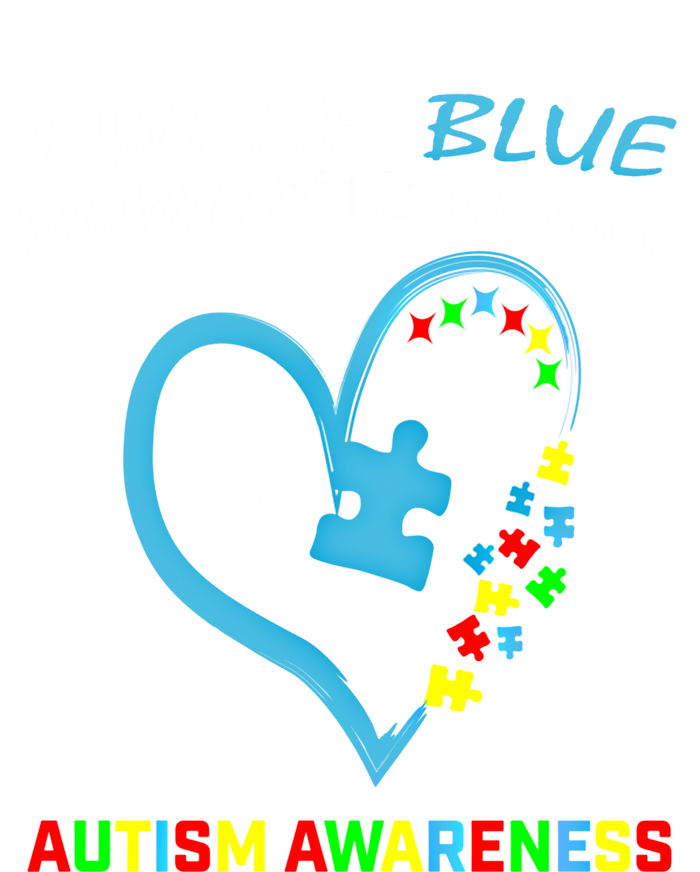 Blue For My Little Brother Autism Awareness Funny Gift Acceptance Gift Valucap Bio-Washed Visor