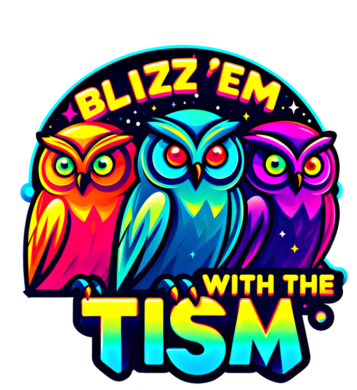 Funny Rizz Em With The Tism Owl Dissociating Autism Cool Gift Tote Bag