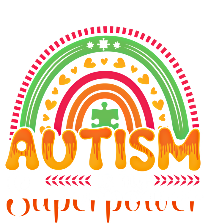 Heart Autism Is My Superpower Autism Awareness Meaningful Gift Hoodie