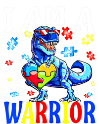 I Am A Warrior Autism Family Dinosaur Autism Awareness Cute Gift Full-Length Apron With Pockets