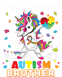 IM A Proud Brother Dabbing Unicorn Autism Awareness Puzzle Gift T-Shirt