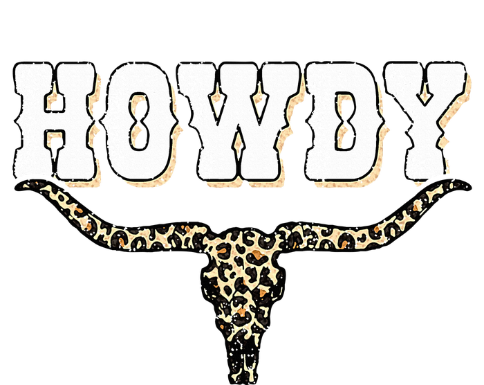 Howdy Western Country Southern Cow Skull Rodeo Bull Cowgirl Long Sleeve Pajama Set