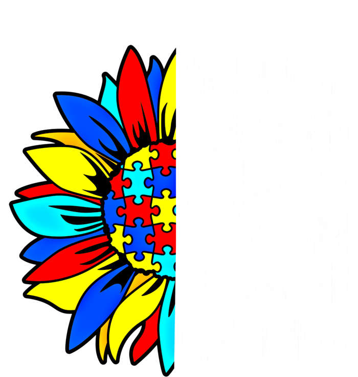 IM Not Misbehaving I Have Autism Awareness Autistic Gift USA-Made Snowflake Beanie