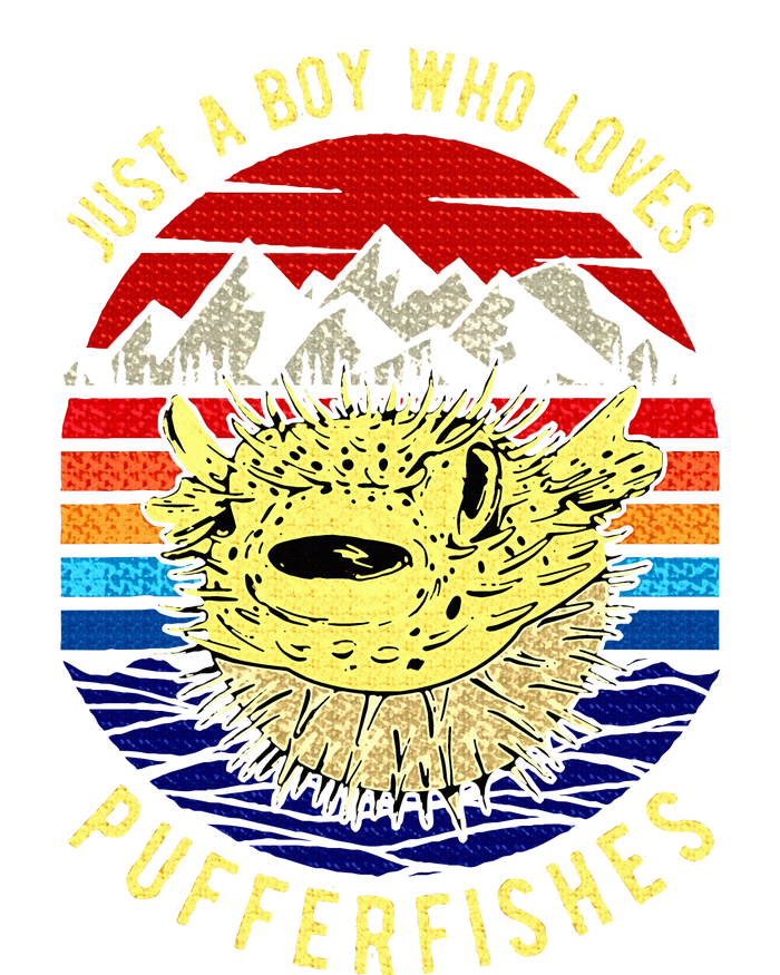 Just A Boy Who Loves Pufferfishes Puffer Fish T-Shirt