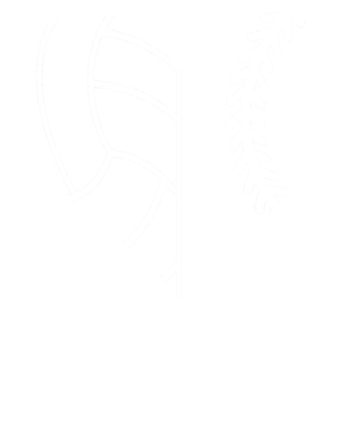 Funny Baseball Volleyball Mom Heart Gift T-Shirt