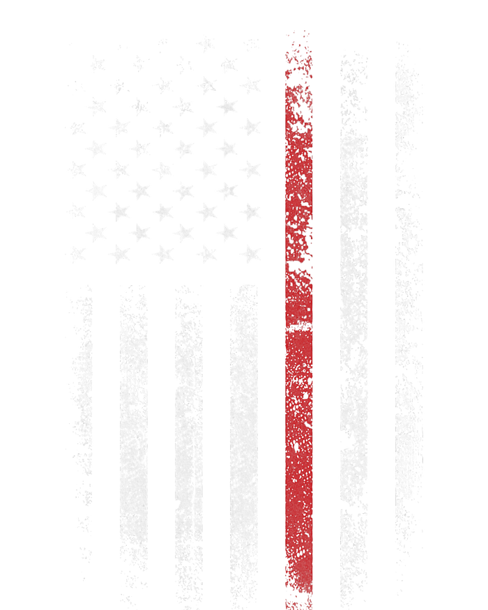 American Flag Thin Red Line Firefighter Support Patriotic T-Shirt