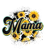 Cute Mama Cow Print Sunflower MotherS Day Women's T-Shirt