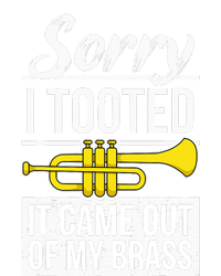 Funny Trumpet Player Brass Band Trumpeter Sorry I Tooted Women's Tri-Blend 3/4-Sleeve Raglan Shirt