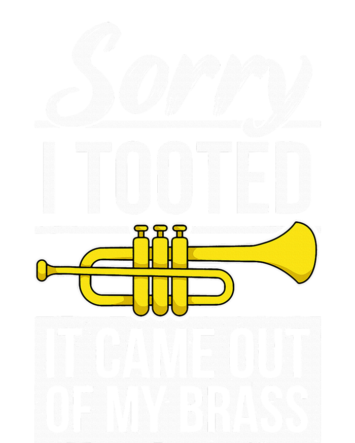 Funny Trumpet Player Brass Band Trumpeter Sorry I Tooted Women's Tri-Blend 3/4-Sleeve Raglan Shirt