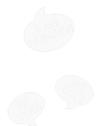 I Am Hungry Me To Baby Bump Design Twins Twin Pregnancy Baby Long Sleeve Bodysuit