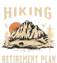 Hiking Is My Retirement Plan Funny Hiking Striped Beanie with Solid Band