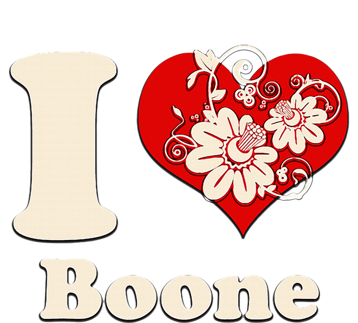 I Heart Boone North Carolina Floral T-Shirt