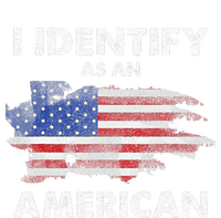 I Identify As An American Politics Us Flag Proud American Bumper Sticker