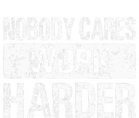 Nobody Cares Work Harder Gym Fitness Workout Motivation Women's Knotted Racerback Tank