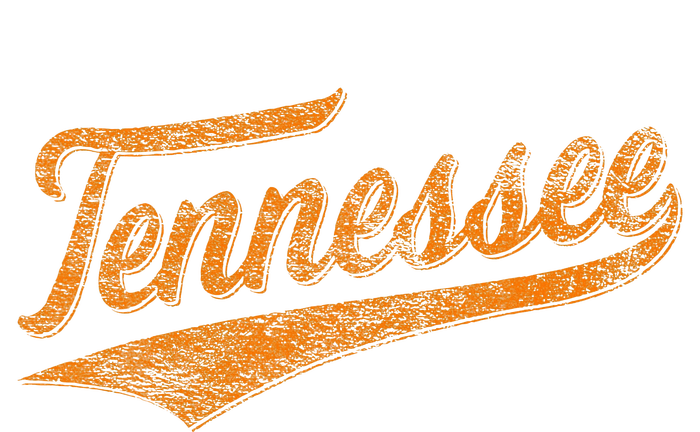 Tennessee Baseball Sports Script Cursive Flag Swoosh Retro T-Shirt