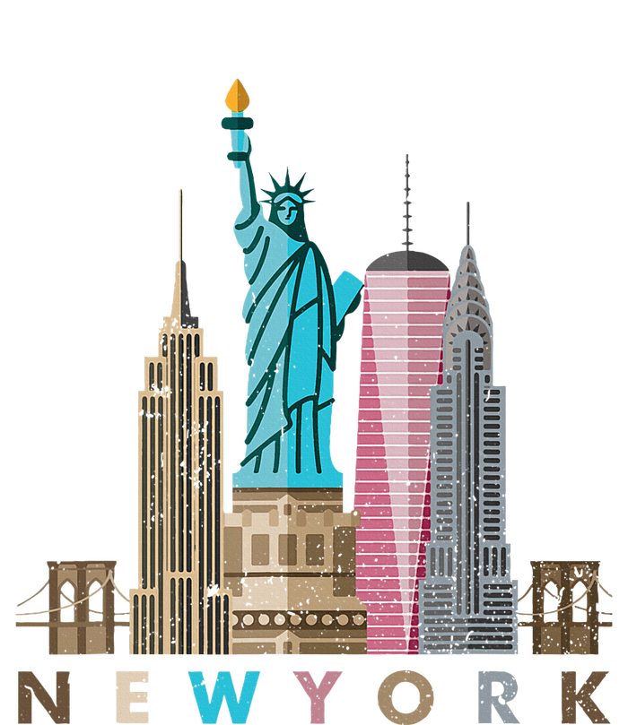 Nyc New York City Skylines Statue Of Liberty T-Shirt