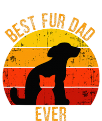 Funny Best Fur Dad Ever Vintage Retro Dog Cat Owner Ladies PosiCharge Competitor Racerback Tank