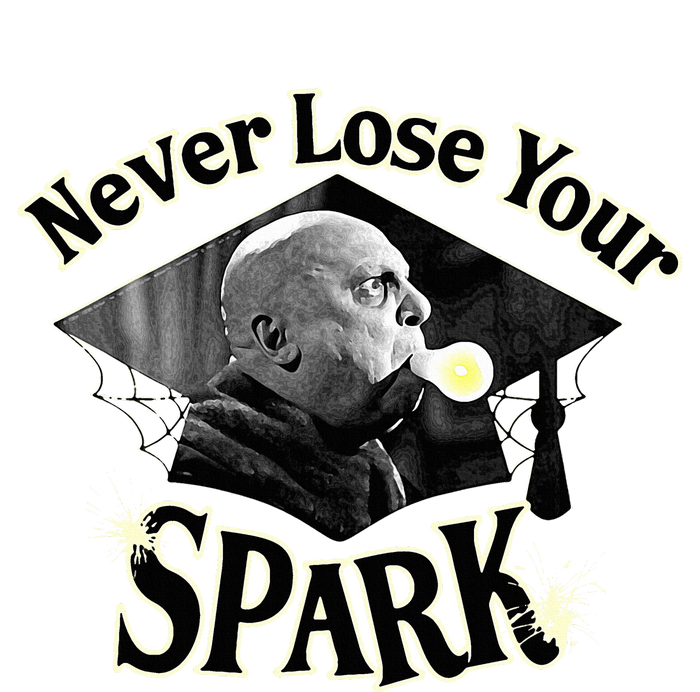 The Addams Family Tv Series – Uncle Fester Graduation Spark Women's Crop Top Tee