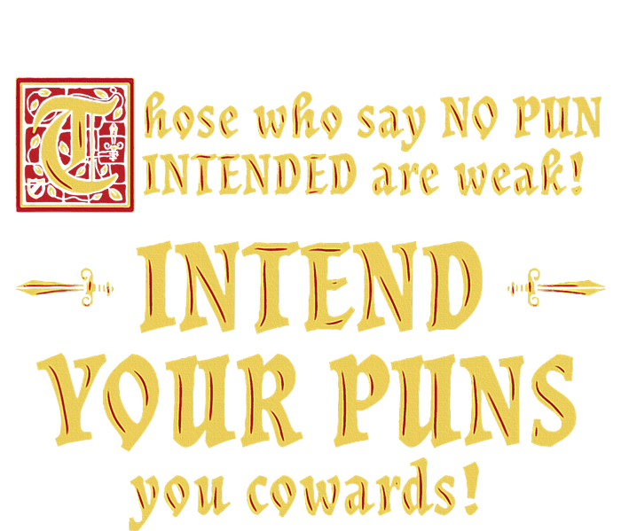 Those Who Say No Pun Intended Are Weak Intend Your Puns Striped Beanie with Solid Band