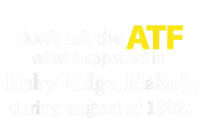 DonT Ask The Atf What Happened In Ruby Ridge Idaho Wool Snapback Cap