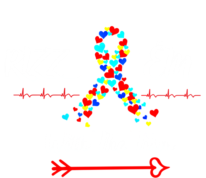 Funny Autism Saying Rizz Em With The Tism Cute Gift V-Neck T-Shirt