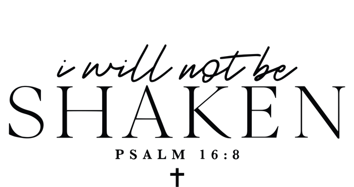 I Will Not Be Shaken Christian Minimal Christian T-Shirt