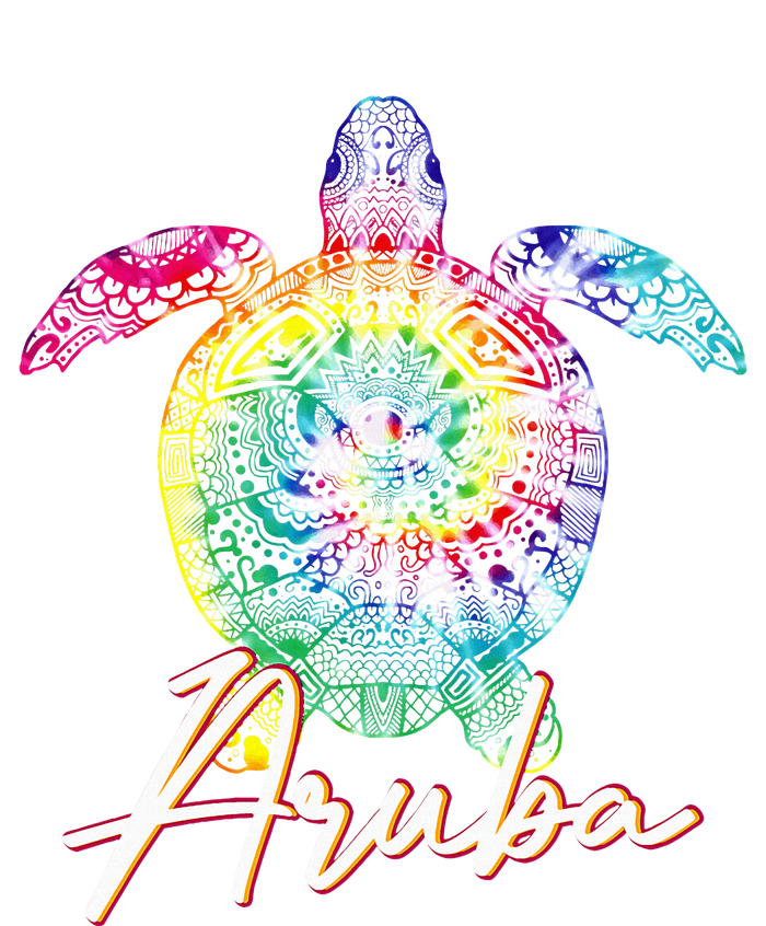 Aruba Tie Dye Sea Turtle Matching Family Vacation Women's Fleece Hoodie