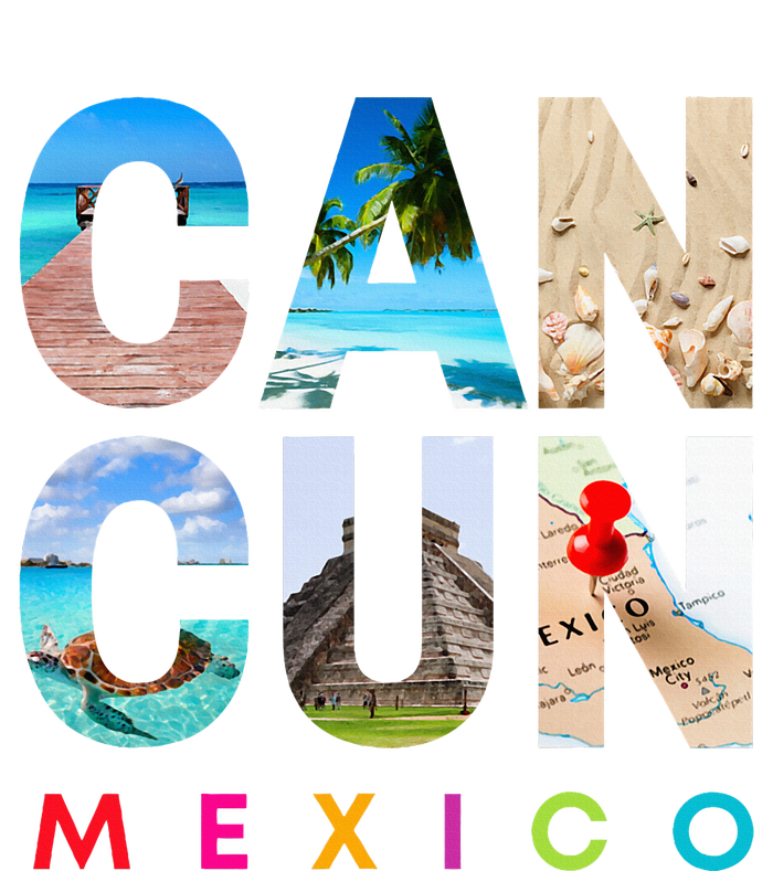 Cancun Mexico 2023 Vacation Beach Mousepad