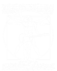 Vitruvian Man Playing The Guitar Da Vinci Guitarist Leonardo Da Vinci Parody PosiCharge Competitor Tank