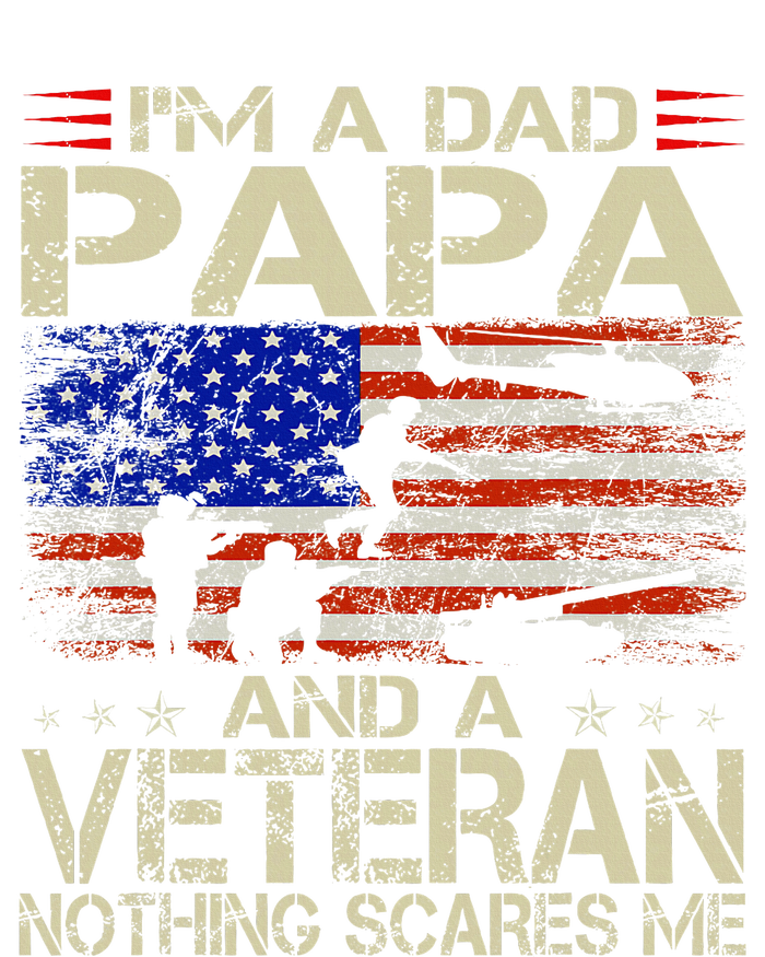 IM A Dad Papa And Veteran Retro Dad Papa Grandpa T-Shirt