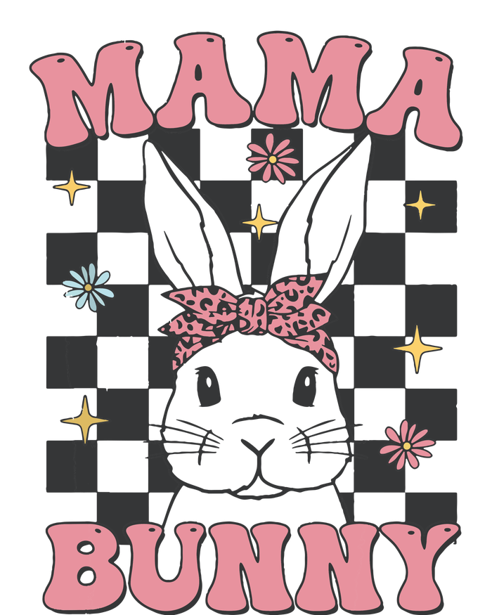 Retro Groovy Mama Bunny Matching Family Easter Mom Mother PosiCharge Competitor Tank