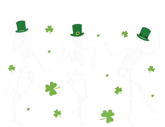 Skeletons Dancing Funny St Patricks Day Skeleton Women's Fleece Hoodie