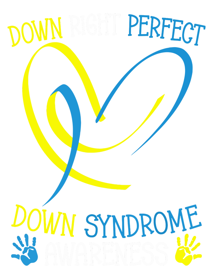 World Down Syndrome Awareness Day Down Right Perfect Ladies PosiCharge Competitor Racerback Tank