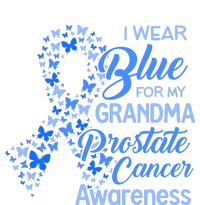 I Wear Blue For My Grandma Prostate Cancer Awareness High Crown Mesh Back Trucker Hat