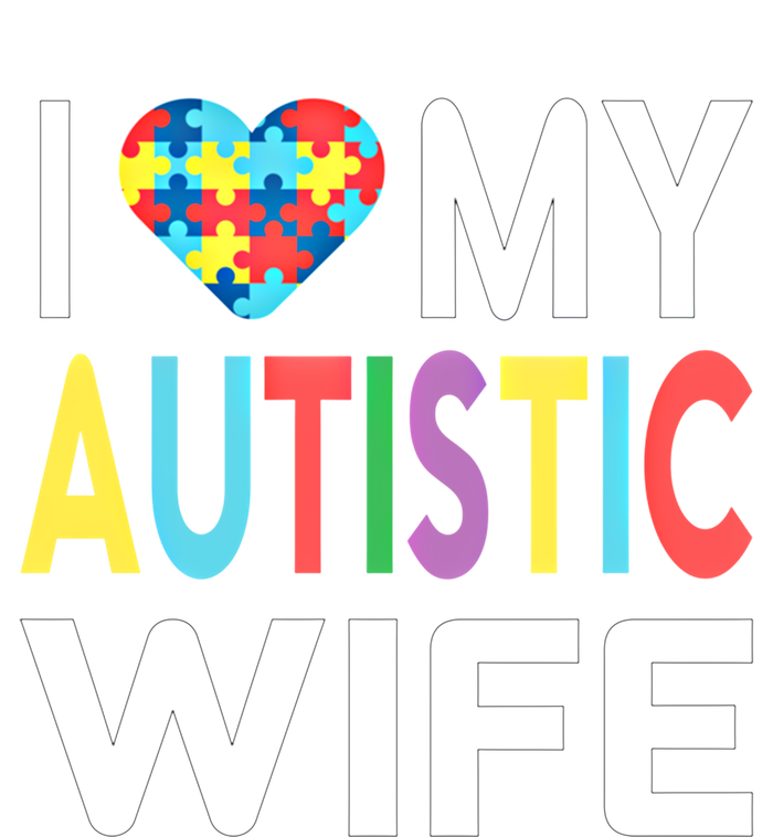 I Love My Autistic Wife I Heart My Wife With Autism Cute Gift Long Sleeve Shirt