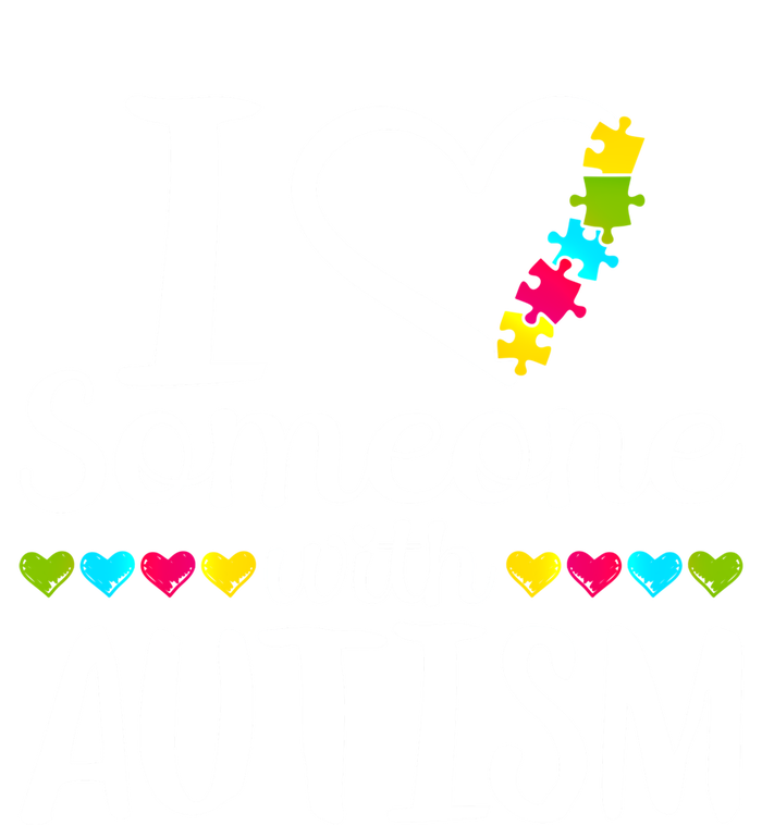 I Love Someone With Autism Heart Puzzle Piece Gift Tall T-Shirt