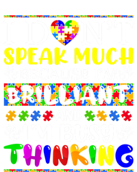 I Dont Speak Much Brilliant Autism Autistic Gift Tote Bag