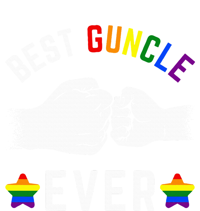 Best Guncle Ever Rainbow Colors Fistbump Pride G.A.Y Uncle T-Shirt