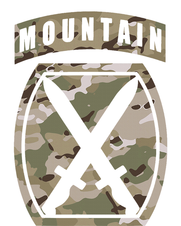 10th Mountain Division Patch 10th Mtn Ocp Multicam Camo Metallic Star Ornament