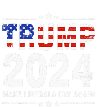 Usa Flag President Trump 2024 Make Liberals Cry Again Women's T-Shirt