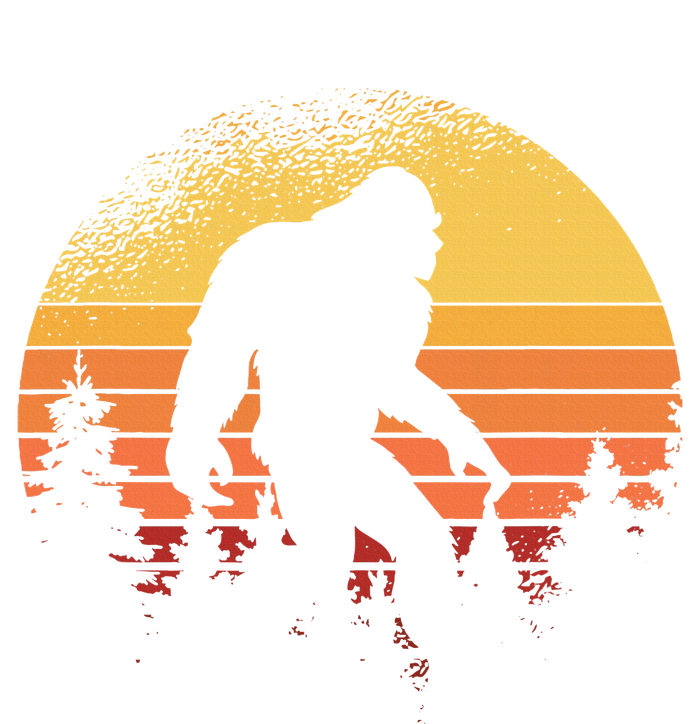 Retro Bigfoot Believer Silhouette Sasquatch Hide And Seek T-Shirt