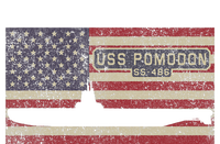 Uss Pomodon Ss486 Submarine Usa American Flag Pajama Set