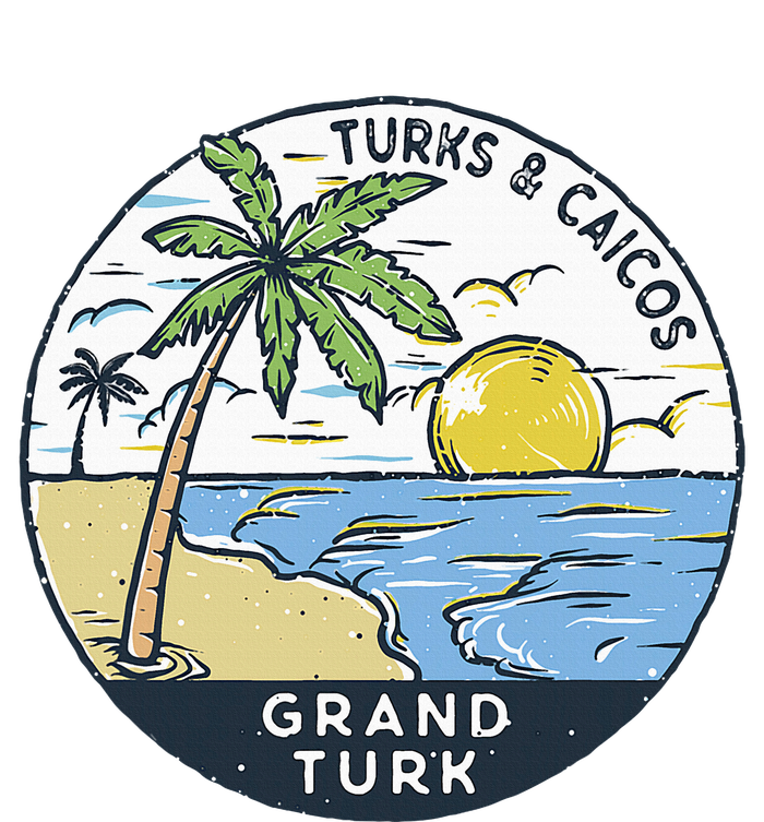 Grand Turk Turks And Caicos Illustrated Ocean Vintage Toddler Fine Jersey T-Shirt