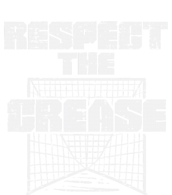 Respect The Crease Lacrosse Funny Lax Goalie Sweatshirt Cinch Pack Bag