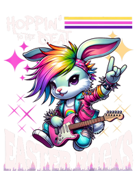 Cute Punk Rocking Bunny Hopping Rabbit Easter Rocks Bumper Sticker