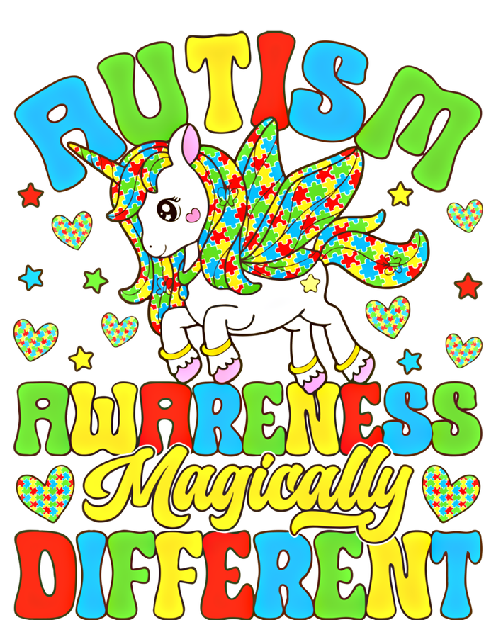 Magically Different Dabbing Unicorn Autism Awareness Puzzle Gift Poster