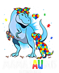 Mamasaurus Rex Autism Awareness Autistic MotherS Day Funny Gift Women's Racerback Tank