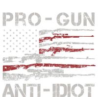 Pro Gun Anti Idiot Vintage Usa Flag 2nd Amendment Long Sleeve Pajama Set